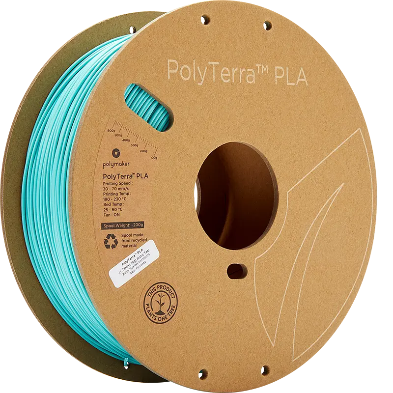 Polymaker PolyTerra PLA Blauw (Turquoise)