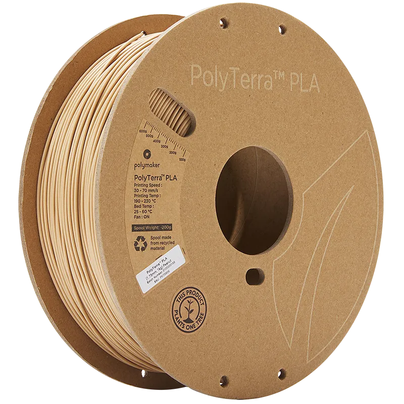 Polymaker PolyTerra PLA Aarde Pinda Bruin